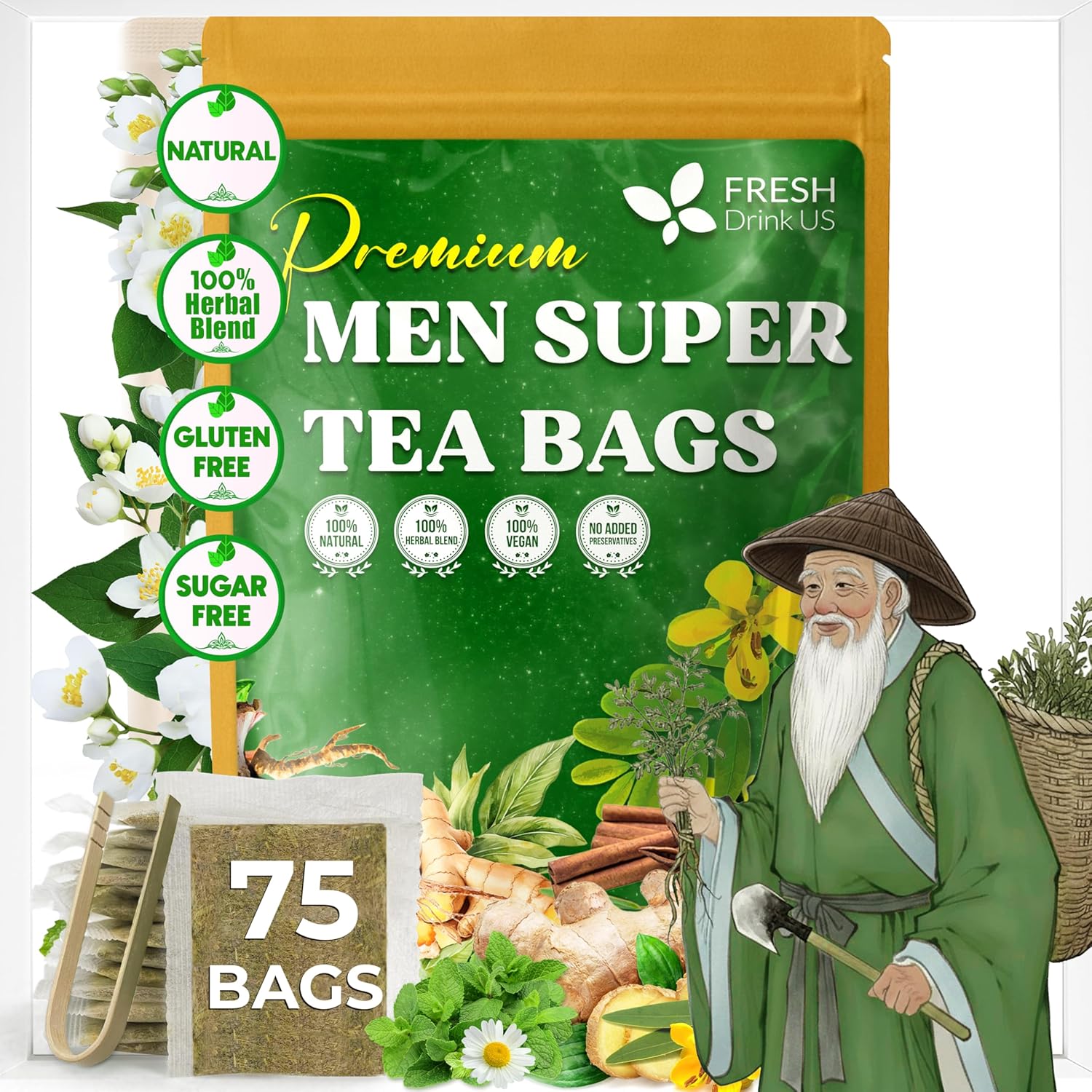FreshDrinkUS Men Super Tea - zdjęcie 1